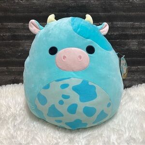 🆕 SQUISHMALLOWS TULUCK THE BLUE COW ULTRA RARE FARM ANIMAL STUFFED PLUSH TOY